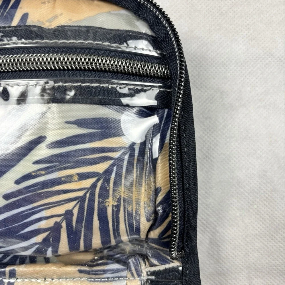 Lug Flash Cosmetic Case Dark Blue Travel Bag Clear‎ Pockets